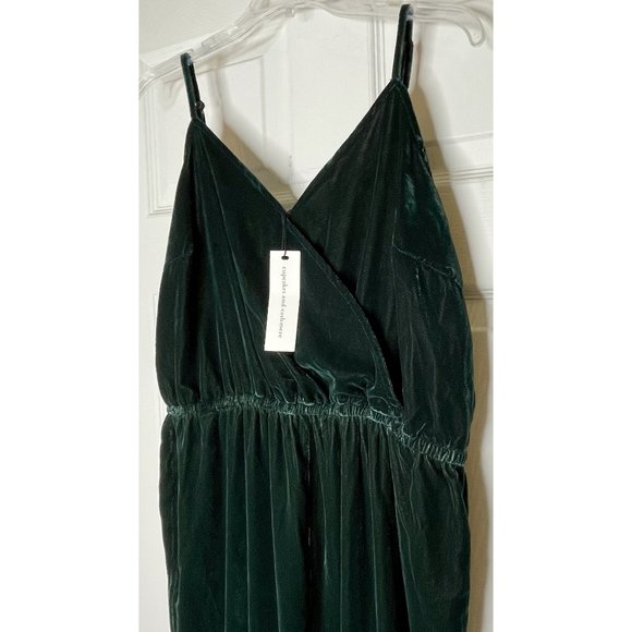 NWT Cupcakes & Cashmere Budapest Velvet Jumpsuit L - Picture 9 of 14